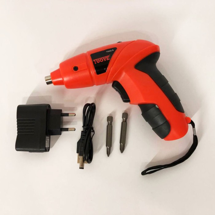 Компактний ударний шуруповерт, Акумуляторний викрут зі змінною насадкою, Шуруповерт для дому з кейсом UR-52