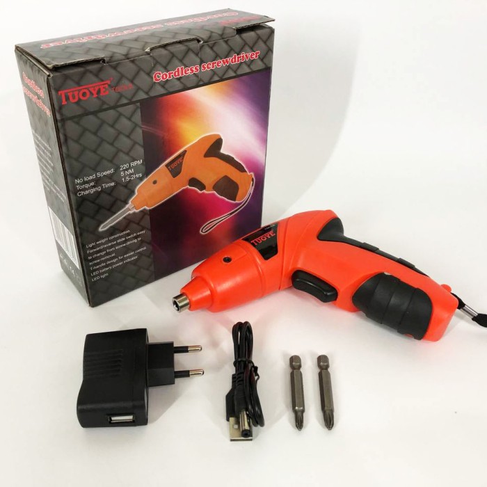 Компактний ударний шуруповерт, Акумуляторний викрут зі змінною насадкою, Шуруповерт для дому з кейсом UR-52