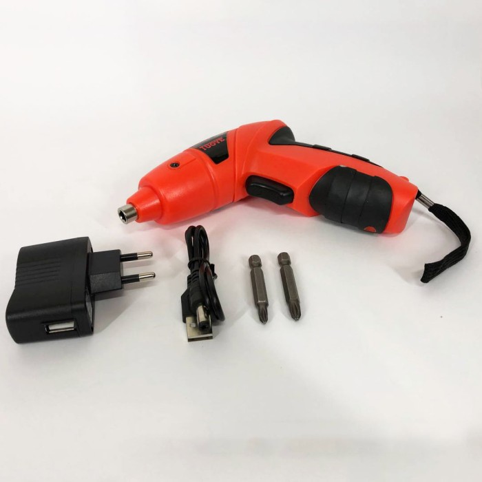 Компактний ударний шуруповерт, Акумуляторний викрут зі змінною насадкою, Шуруповерт для дому з кейсом UR-52