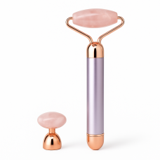 Масажер ролик електричний для особи Facial Roller Massager. Колір бежевий AI-12