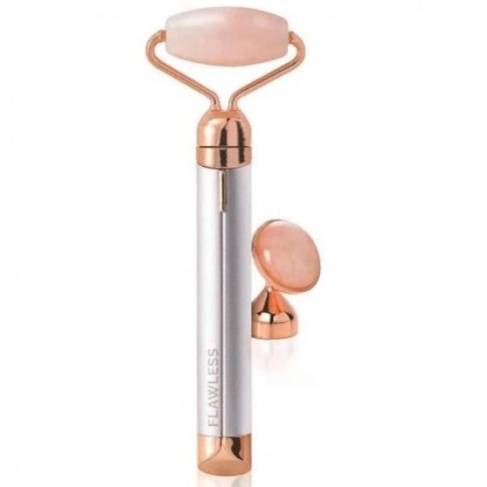 Масажер ролик електричний для особи Facial Roller Massager. Колір бежевий AI-12