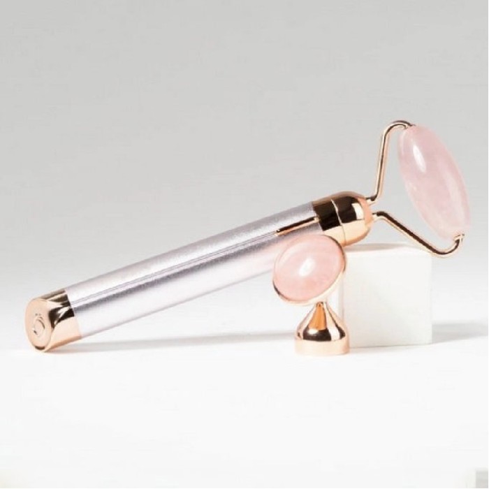 Масажер ролик електричний для особи Facial Roller Massager. Колір бежевий RT-80