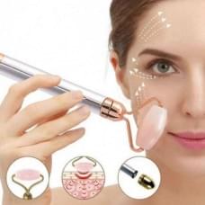 Масажер ролик електричний для особи Facial Roller Massager. TC-303 Колір бежевий