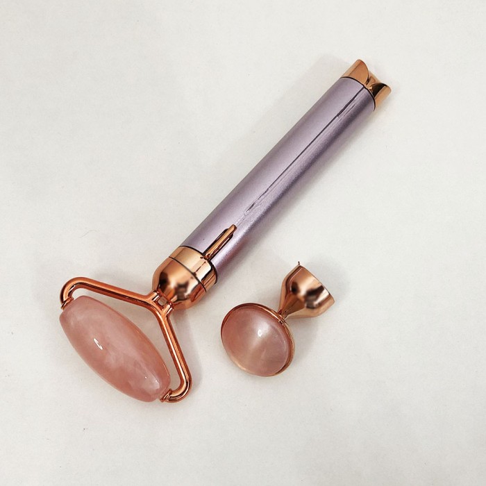 Масажер ролик електричний для особи Facial Roller Massager. TC-303 Колір бежевий