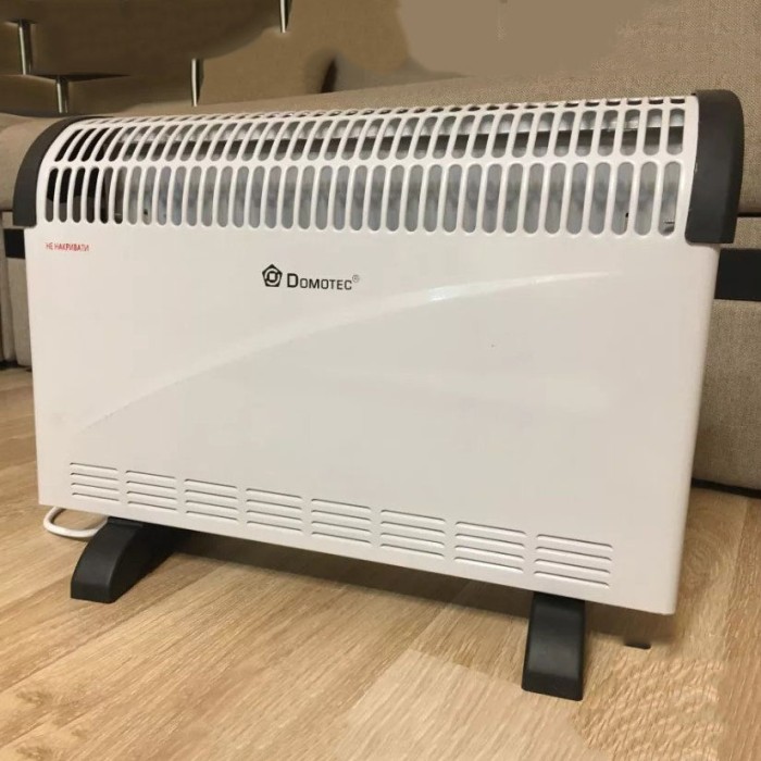Компактний обігрівач конвектор Domotec, Електроконвектор, Електричний конвектор для житлових приміщень KV-66