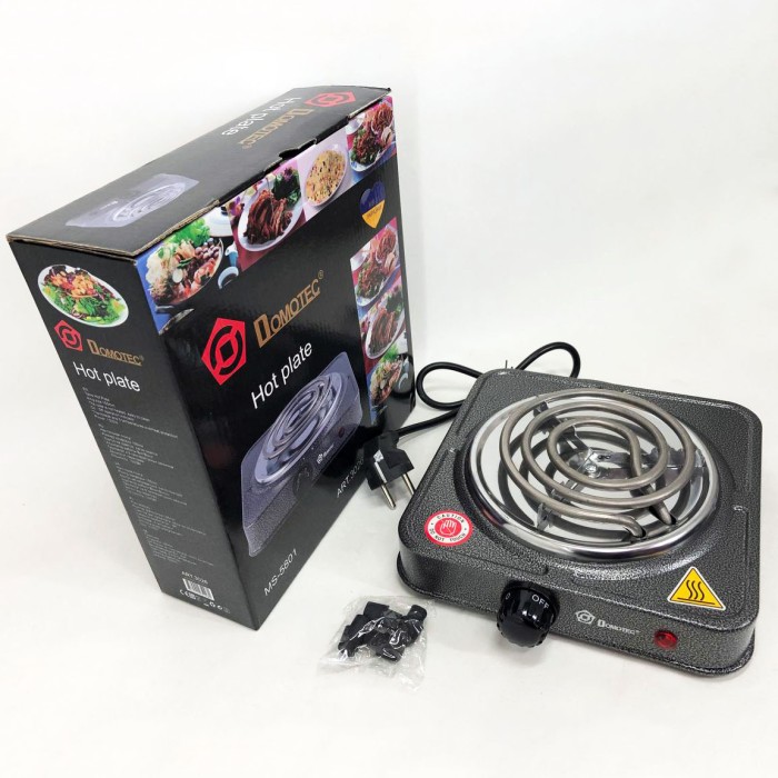 Портативна переносна плита Domotec MS-5801 1000 Вт, Стильна електро плита Портативна для кухні XB-21