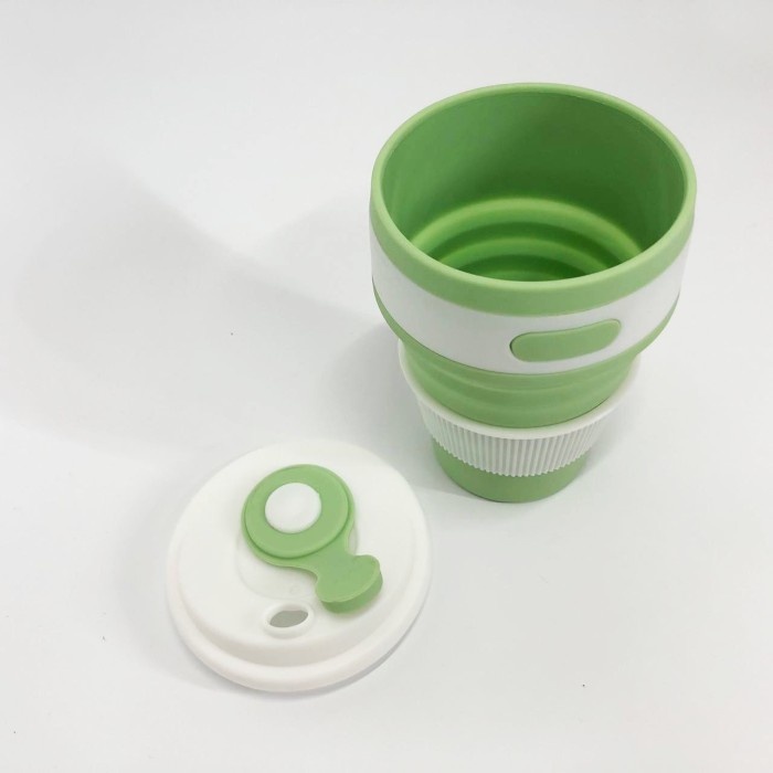 Розкладний стаканчик кемпінг, Складана кружка з силікону для походів, Складаний кухоль для кави JG-54