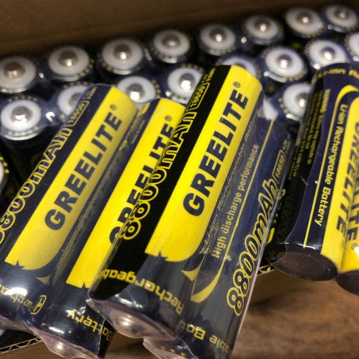 Акумулятор (1шт) 18650 Greelite 4.2V 9.6Wh Li-ion батарейка для ліхтарика ER-40
