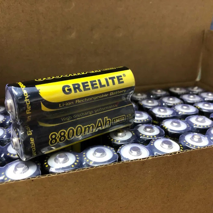 Акумулятор (1шт) 18650 Greelite 4.2V 9.6Wh Li-ion батарейка для ліхтарика ER-40