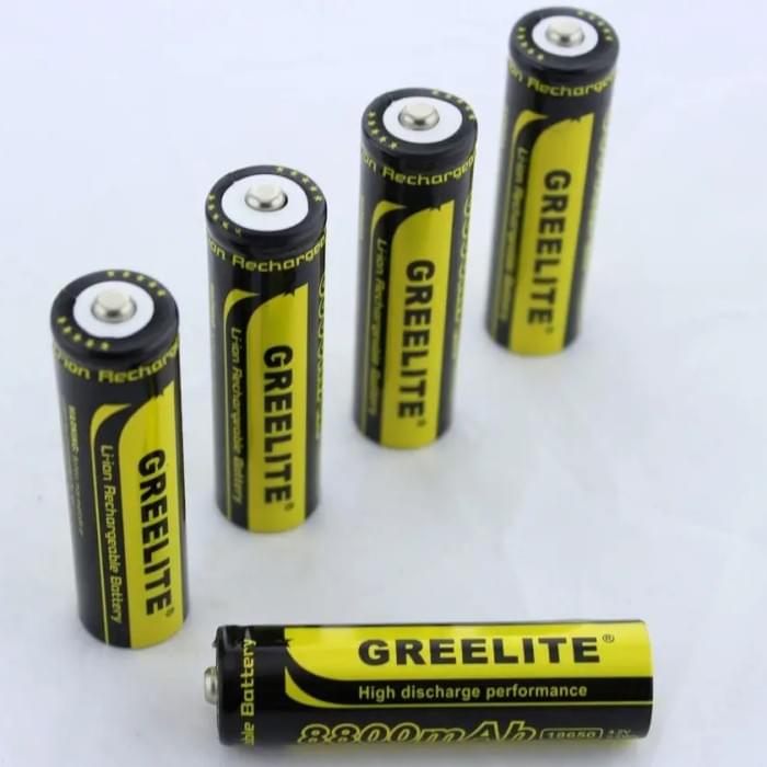 Акумулятор (1шт) 18650 Greelite 4.2V 9.6Wh Li-ion батарейка FY-616 для ліхтарика