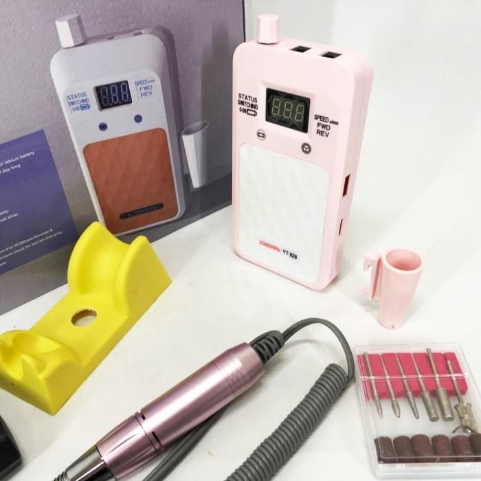 Фрезер для педикюру Nail Drill YT-928 розовый, Хороший фрезер для манікюру, Апарат XF-827 для манікюру