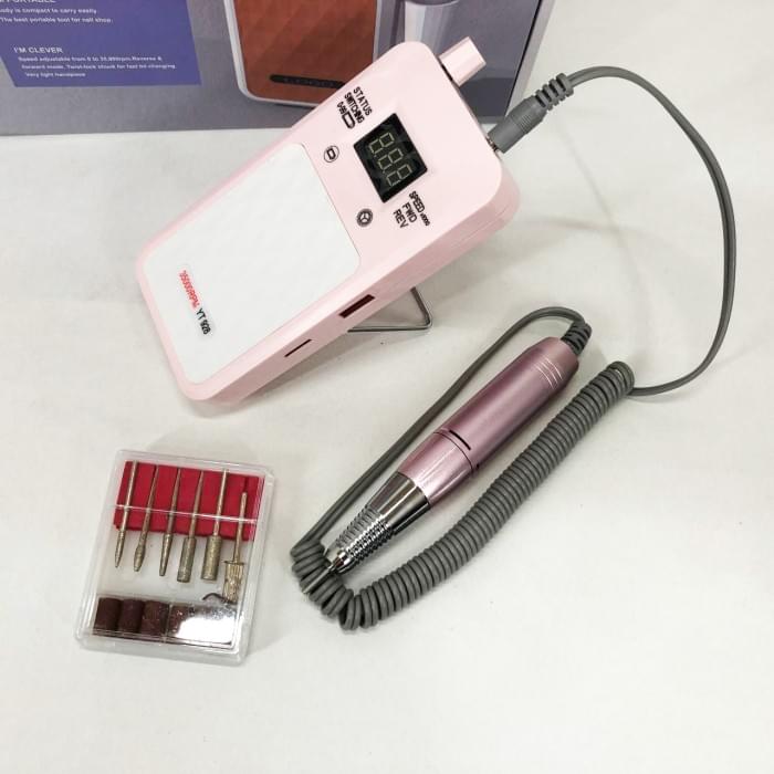 Фрезер для педикюру Nail Drill YT-928 розовый, Хороший фрезер для манікюру, Апарат XF-827 для манікюру