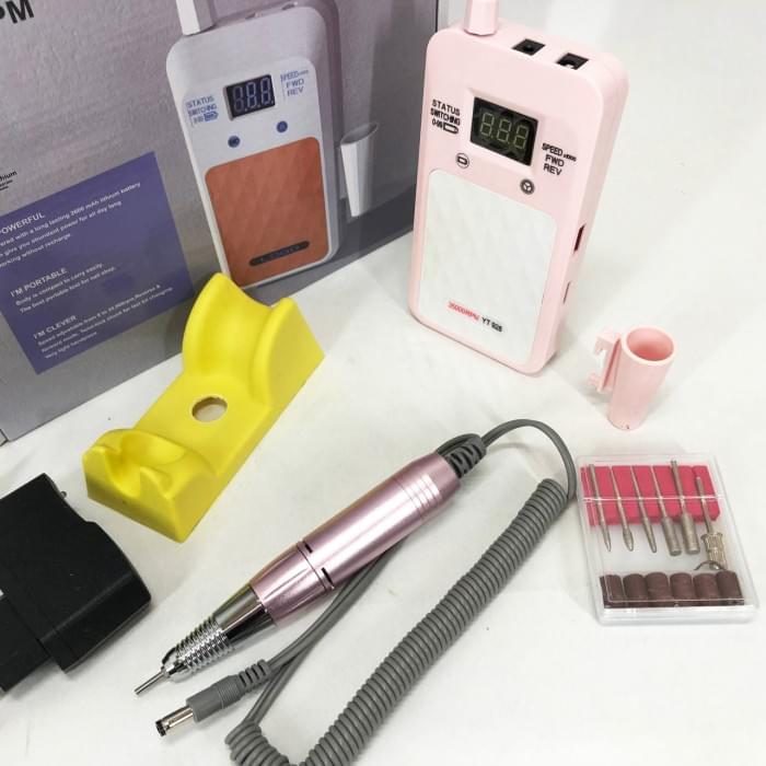 Фрезер для педикюру Nail Drill YT-928 розовый, Хороший фрезер для манікюру, Апарат XF-827 для манікюру