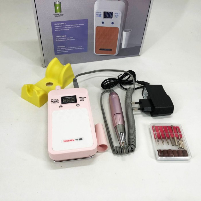 Спеціальний фрезер для майстра манікюру Nail Drill YT-928 розовый, Фрезер апаратний манікюр LK-93