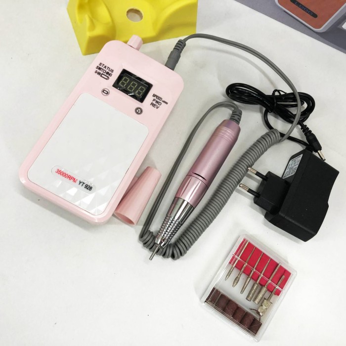 Спеціальний фрезер для майстра манікюру Nail Drill YT-928 розовый, Фрезер апаратний манікюр LK-93