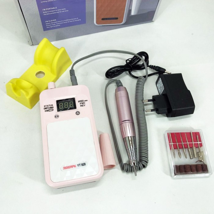 Спеціальний фрезер для майстра манікюру Nail Drill YT-928 розовый, Фрезер апаратний манікюр LK-93