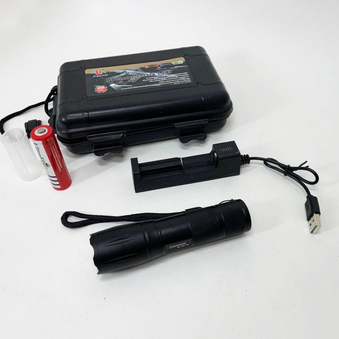 Тактичний ліхтар на акумуляторі з юсб BL-1831, Перезаряджуваний ручний ліхтар Зручний ручний QG-86