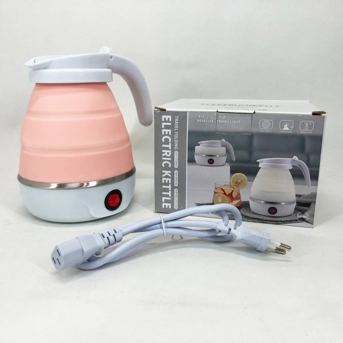 Електрочайник складаний Travel Folding 600ml. Колір: рожевий IX-32