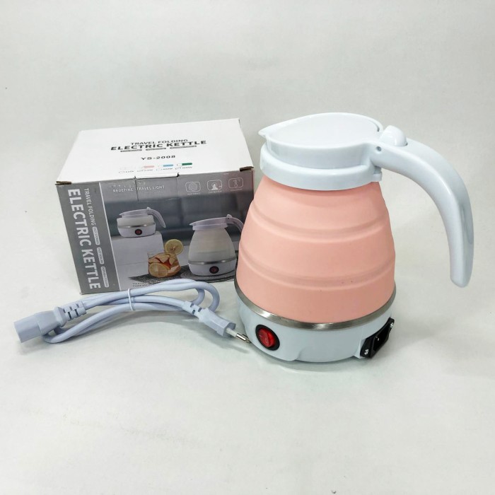 Електрочайник складаний Travel Folding 600ml. Колір: рожевий IX-32