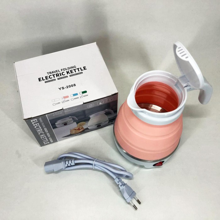 Електрочайник складаний Travel Folding 600ml. Колір: рожевий IX-32
