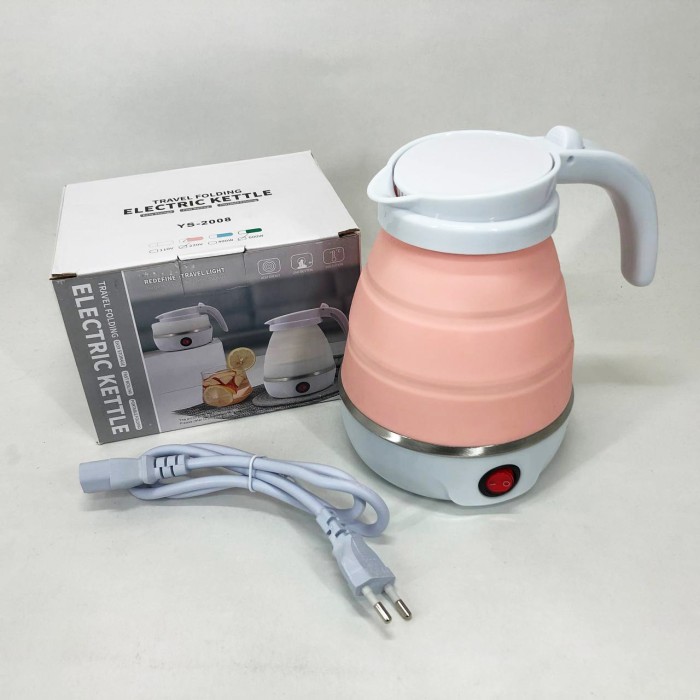 Електрочайник складаний Travel Folding 600ml. Колір: рожевий NX-25
