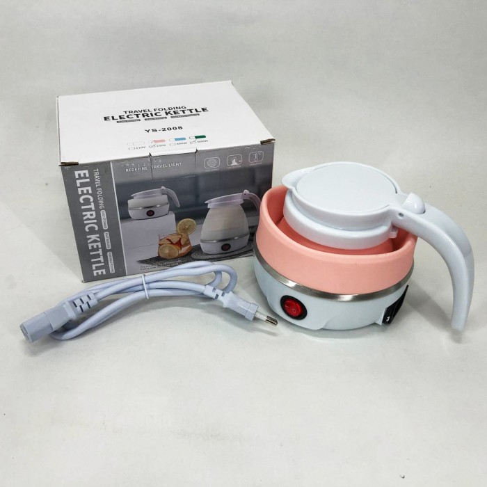 Електрочайник складаний Travel Folding 600ml. Колір: рожевий NX-25