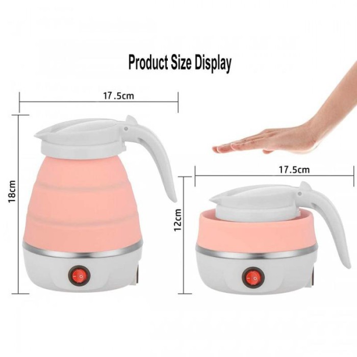 Електрочайник складаний Travel Folding 600ml. Колір: рожевий NX-25