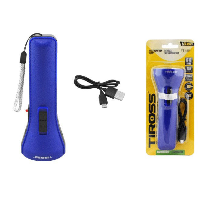 Ручний аварійний ліхтар Tiross, Посилений ручний ліхтарик, Потужний універсальний ліхтарик KT-14
