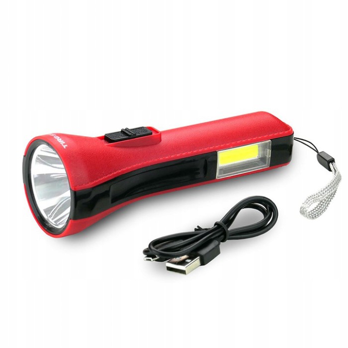 Ручний аварійний ліхтар Tiross, Посилений ручний ліхтарик, Потужний універсальний ліхтарик KT-14