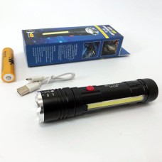 Компактний акумуляторний ліхтар Police T6-26+T6+COB, Ліхтар для домашніх потреб, Ліхтарик військовий ET-94