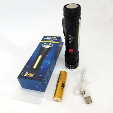 Ручний ліхтар з двома режимами роботи Police T6-26+T6+COB, Ліхтарик на USB зарядкою для дому LY-60