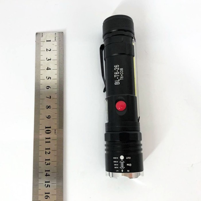 Ручний ліхтар з двома режимами роботи Police T6-26+T6+COB, Ліхтарик на USB зарядкою для дому LY-60