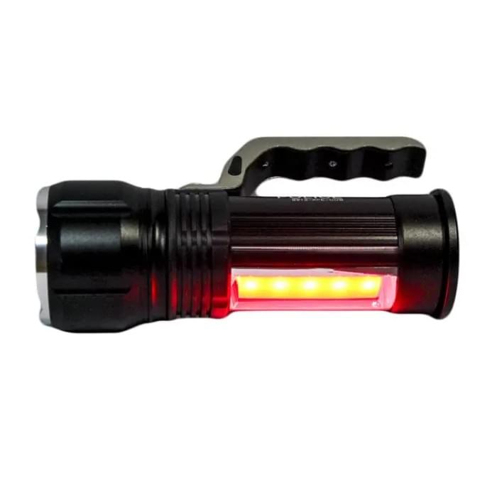 Ліхтарик ручний дальній Bailong S912-XPE+COB(white+red), Потужні ліхтарики, Алюмінієвий KB-267 ліхтар 18650