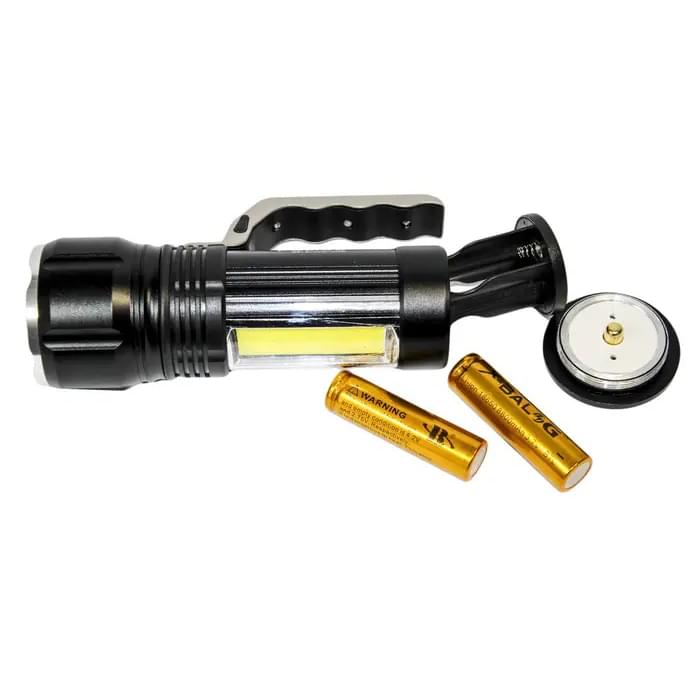 Ліхтарик ручний дальній Bailong S912-XPE+COB(white+red), Потужні ліхтарики, Алюмінієвий KB-267 ліхтар 18650