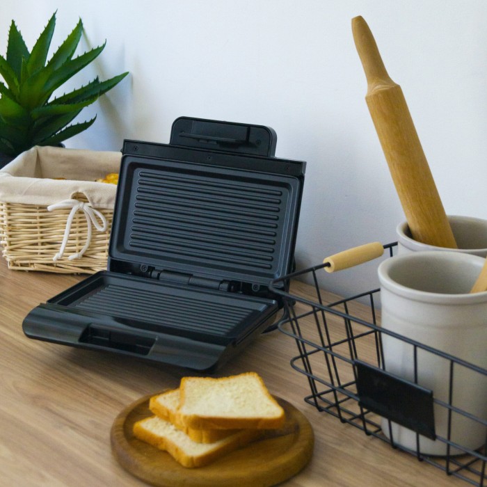 Гриль притискний хороший MAGIO MG-378 750 Вт, Притискний гриль для булочок і сендвічів NY-83