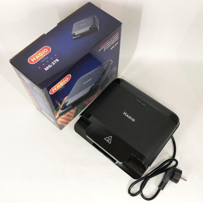 Гриль притискний хороший MAGIO MG-378 750 Вт, Притискний гриль для булочок і сендвічів NY-83