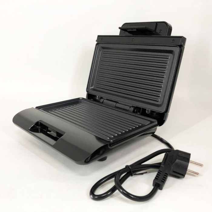 Гриль-бутербродниця з антипригарним покриттям, Гриль притискний ребристий, Якісний гриль KN-98