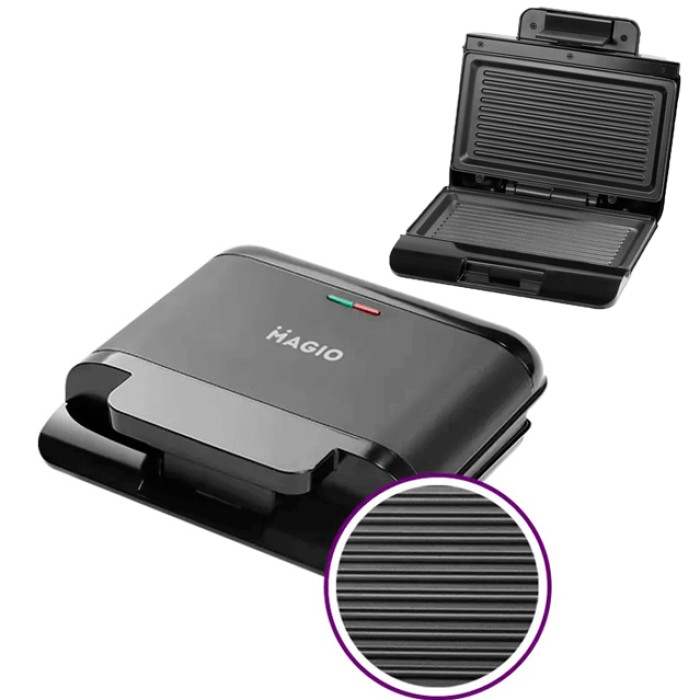 Гриль для м'яса з притиском, Домашній гриль бутербродниця Електричний кухонний FT-74