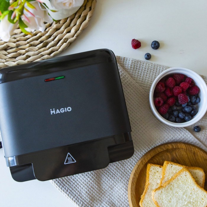 Гриль для м'яса з притиском, Домашній гриль бутербродниця Електричний кухонний FT-74