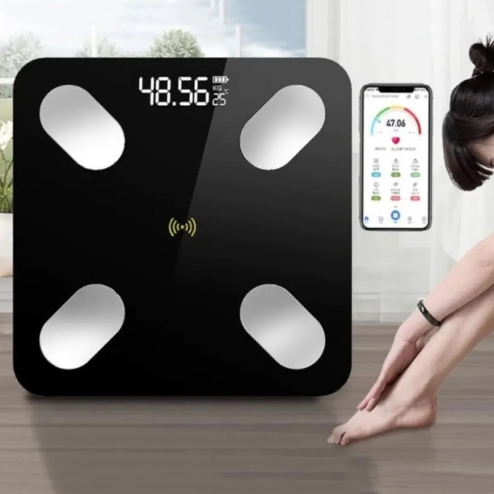 Ваги підлогові смарт MATARIX MX-454 App, Розумні ваги з функцією фітнесу Цифрові смарт QZ-59