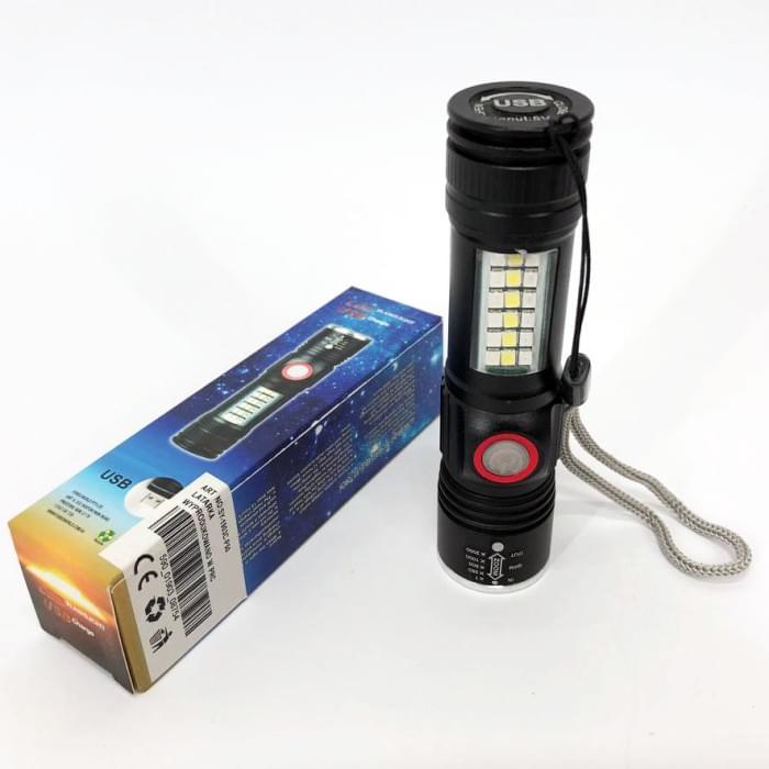 Гарний ліхтар для полювання SY-1903C-P50+SMD+RGB, Штурмовий тактичний ліхтар, YS-820 Ліхтарик поліція