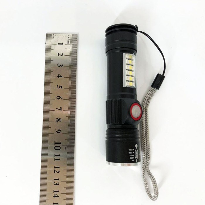 Ліхтар світлодіодний тактичний SY-1903C-P50+SMD+RGB, Дуже яскравий ліхтар, Потужні ліхтарики BK-44