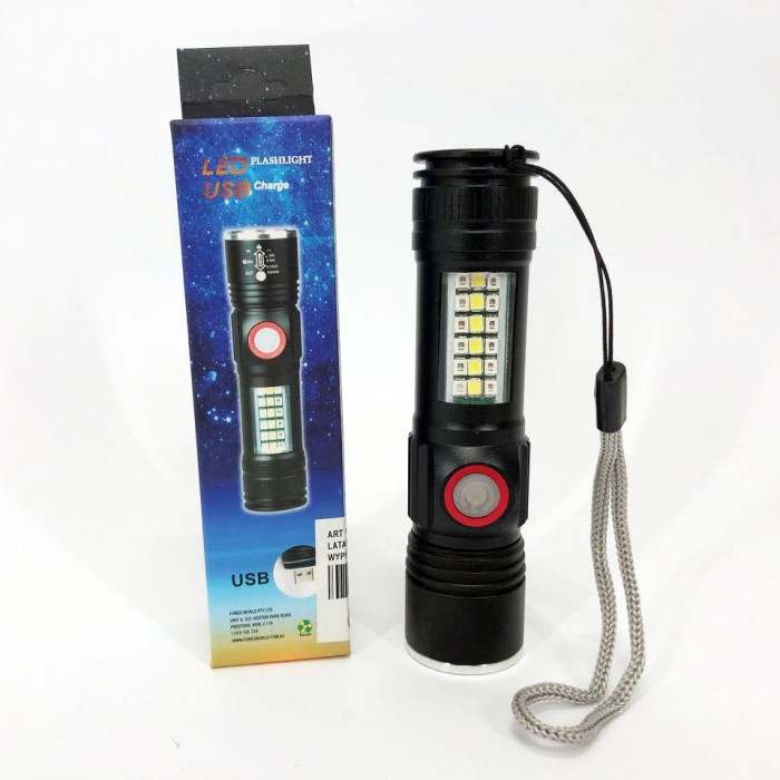 Ліхтар світлодіодний тактичний SY-1903C-P50+SMD+RGB, Дуже яскравий ліхтар, Потужні ліхтарики BK-44