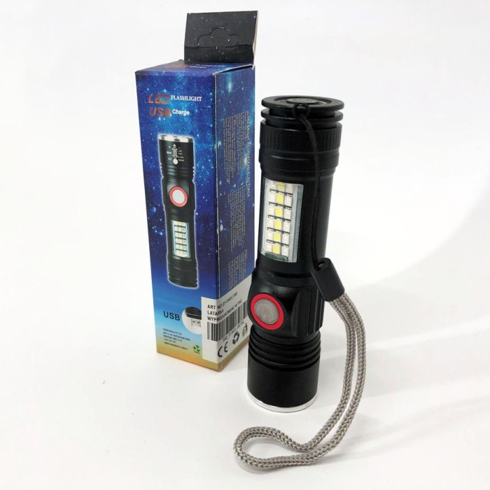 Ліхтар світлодіодний тактичний SY-1903C-P50+SMD+RGB, Дуже яскравий ліхтар, Потужні ліхтарики BK-44