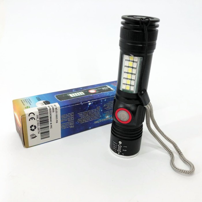 Ліхтар світлодіодний тактичний SY-1903C-P50+SMD+RGB, Дуже яскравий ліхтар, Потужні ліхтарики BK-44