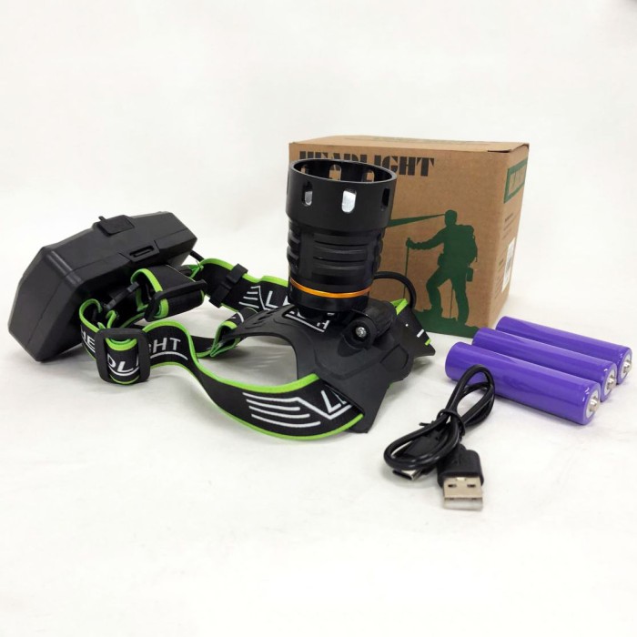 Led ліхтар на голову, Ліхтар для походів на лоб, з фіксацією голові Налобна лампа YH-67