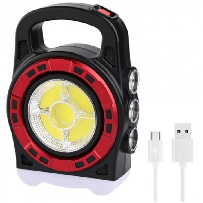 Аварійної ручний прожектор 6678С-3LED+5COB, Кемпінгова акумуляторна лампа, BE-349 Ручний прожектор