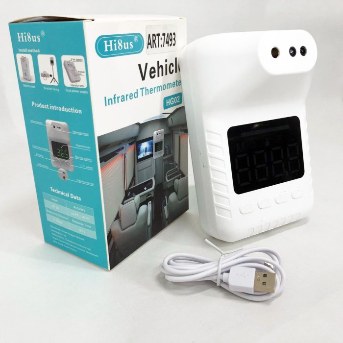 Стаціонарний безконтактний термометр Hi8us HG 02 з голосовими повідомленнями, Термометр електронний BD-13