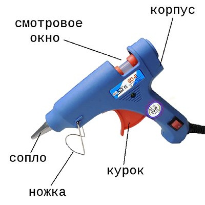 Пістолет для силіконового клею олівця, Термопістолет для хобі Пістолет для клей рукоділля YO-61