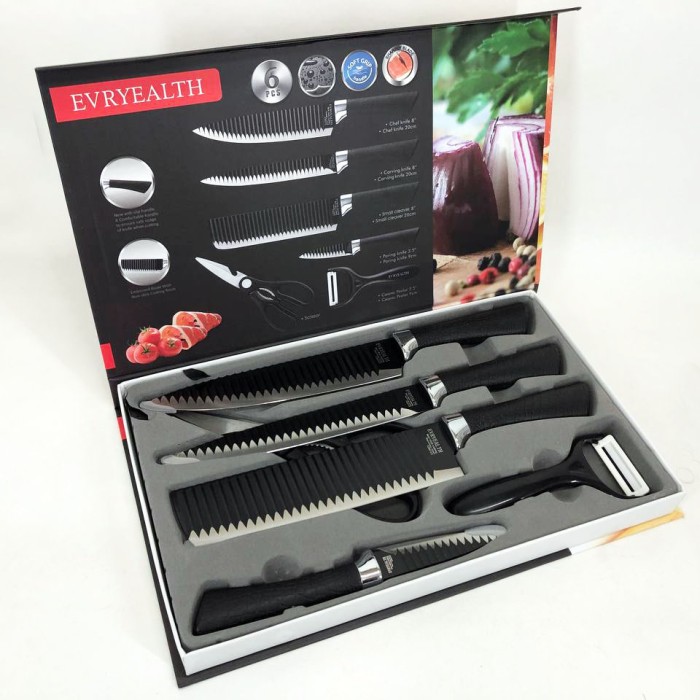 Хороші кухонні ножі, Набір ножів для приготування їжі, Набір якісних ножів для дому QW-84
